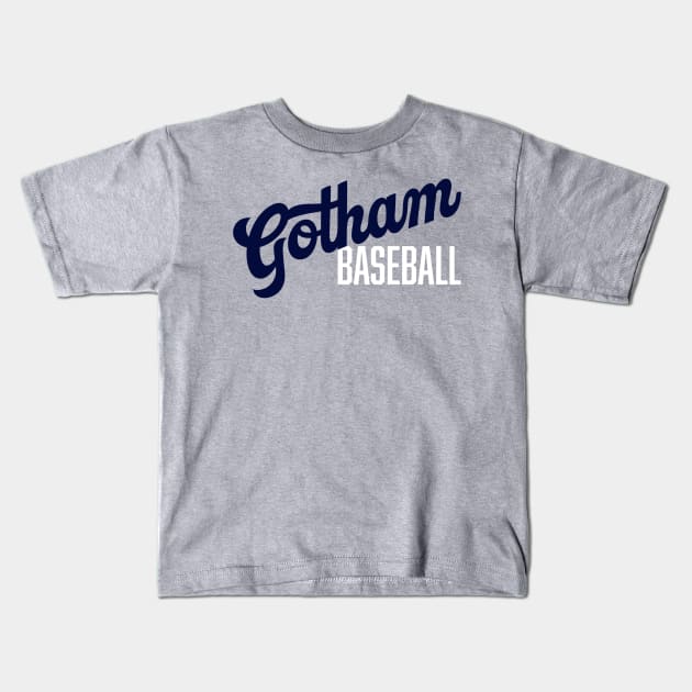 Gotham Baseball Kids T-Shirt by Throwzack